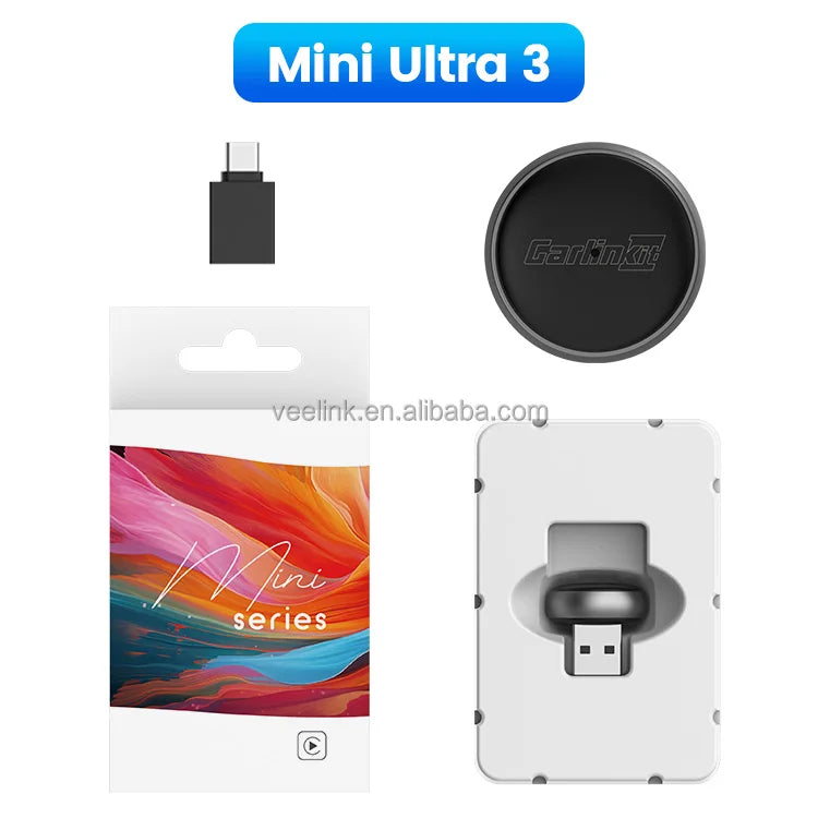 Adaptador CarClick Mini Ultra 3 Inalámbrico para CarPlay y Android Auto