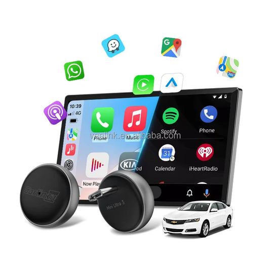 Adaptador CarClick Mini Ultra 3 Inalámbrico para CarPlay y Android Auto
