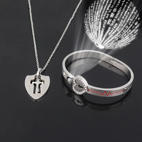 Set de Joyas "Amor Eterno" con Corazón y Llave™