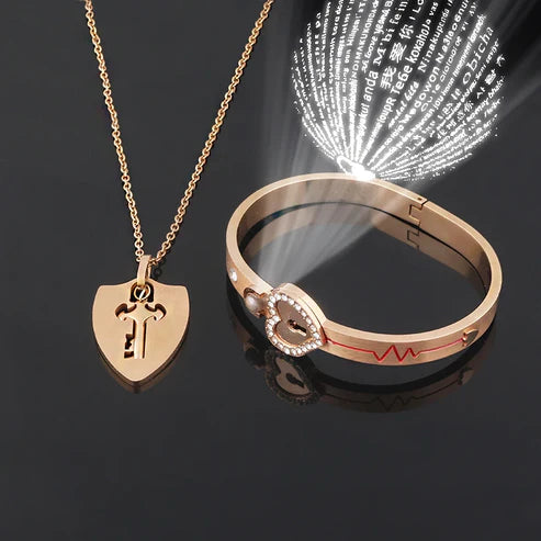 Set de Joyas "Amor Eterno" con Corazón y Llave™