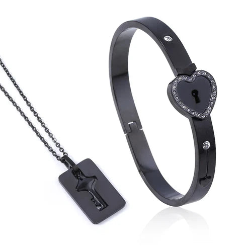 Set de Joyas "Amor Eterno" con Corazón y Llave™